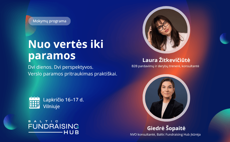  Nuo vertės iki paramos: praktiniai mokymai